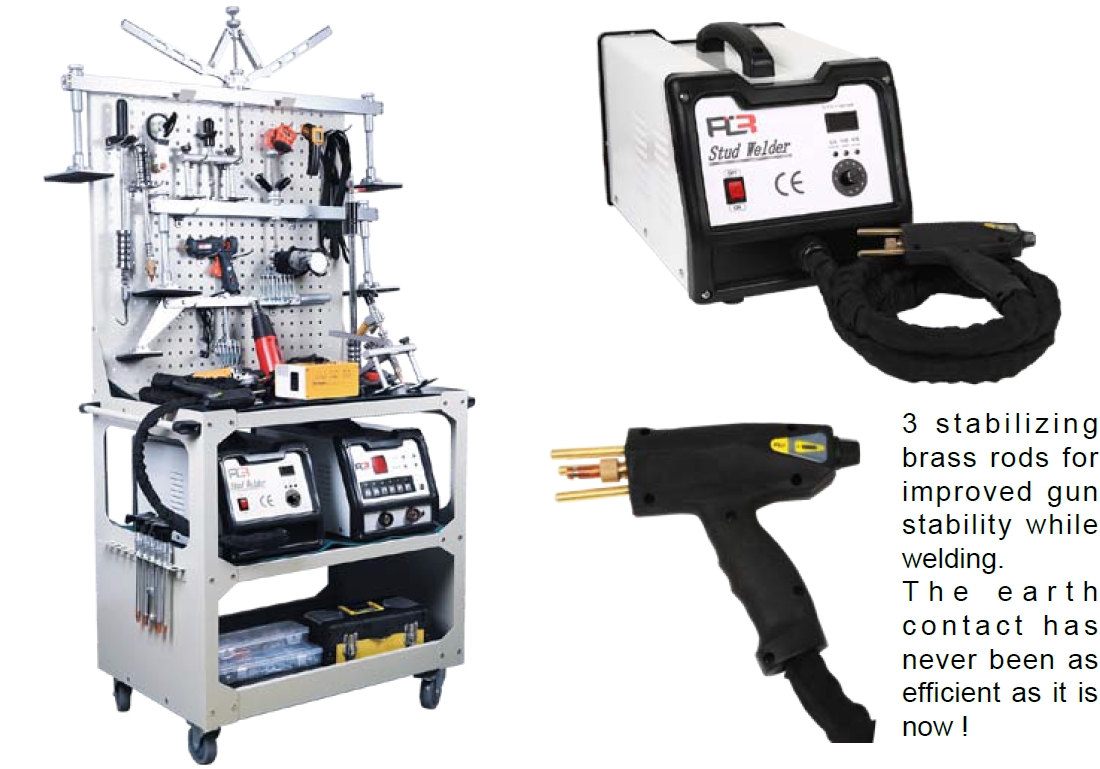 BX-2015 Steel & Aluminium Body Dent Puller + Plastic Kit